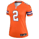 Zennovawear Women's Denver Broncos Patrick Surtain II Mile High Collection 1977 Throwback Orange Alternate Legend Player Performance Top