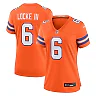 Zennovawear Women's Denver Broncos P.J. Locke III Orange Mile High Collection 1977 Throwback Player Game Jersey