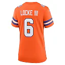 Zennovawear Women's Denver Broncos P.J. Locke III Orange Mile High Collection 1977 Throwback Player Game Jersey