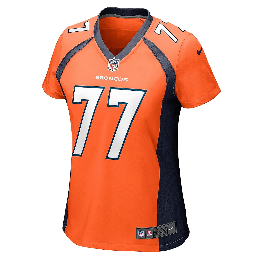 Zennovawear Women's Denver Broncos Quinn Meinerz Orange Game Jersey