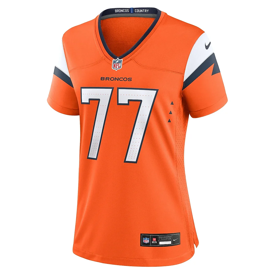 Zennovawear Women's Denver Broncos Quinn Meinerz Orange Team Game Jersey