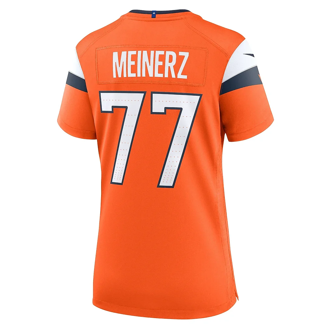 Zennovawear Women's Denver Broncos Quinn Meinerz Orange Team Game Jersey