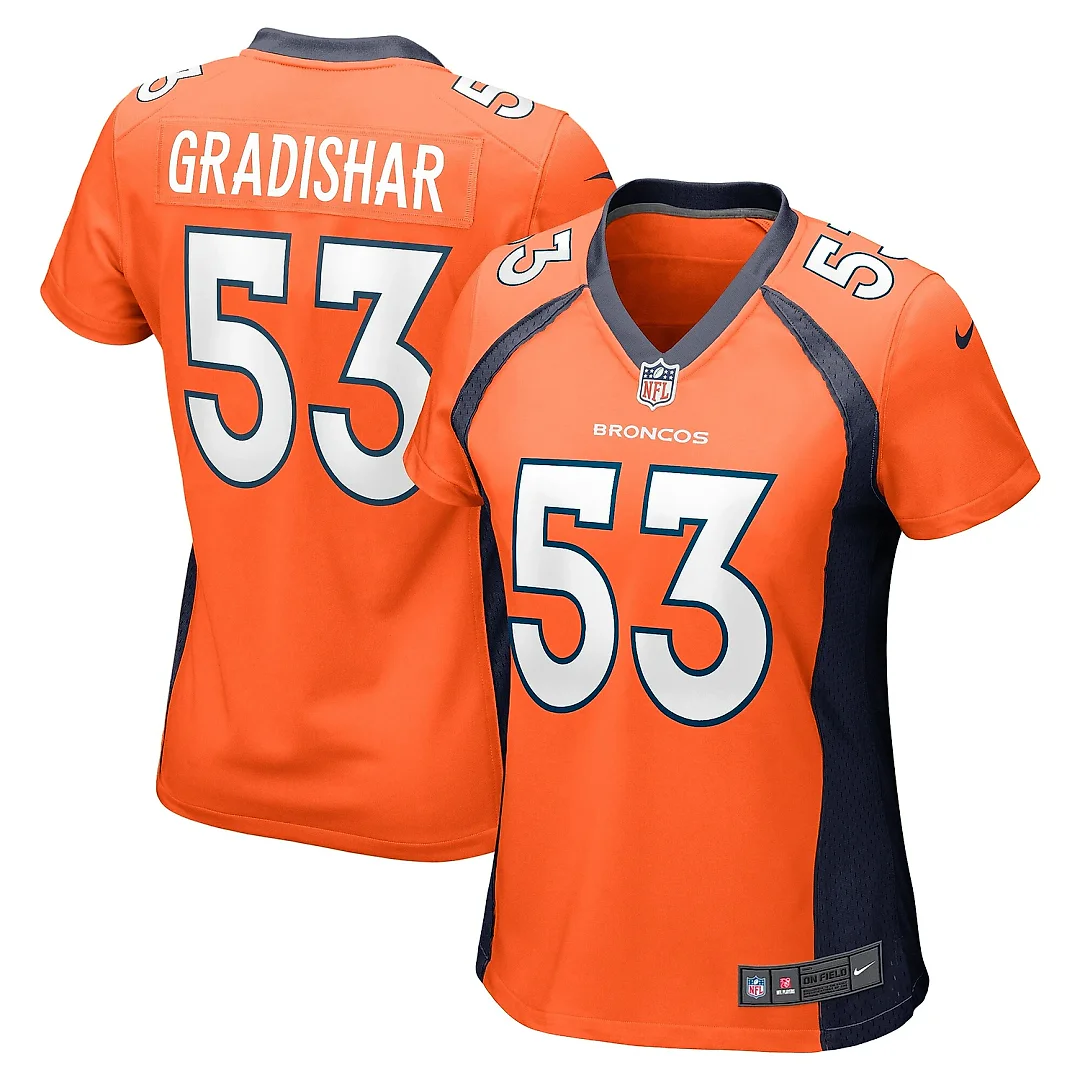 Zennovawear Women's Denver Broncos Randy Gradishar Orange Retired Player Game Jersey