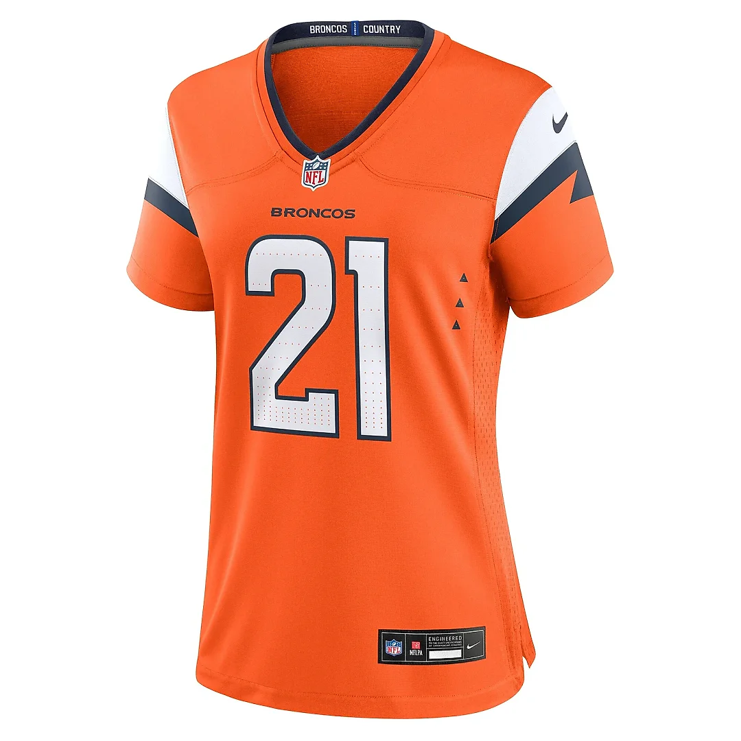 Zennovawear Women's Denver Broncos Riley Moss Orange Team Game Jersey