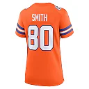 Zennovawear Women's Denver Broncos Rod Smith Orange Mile High Collection 1977 Throwback Retired Player Game Jersey