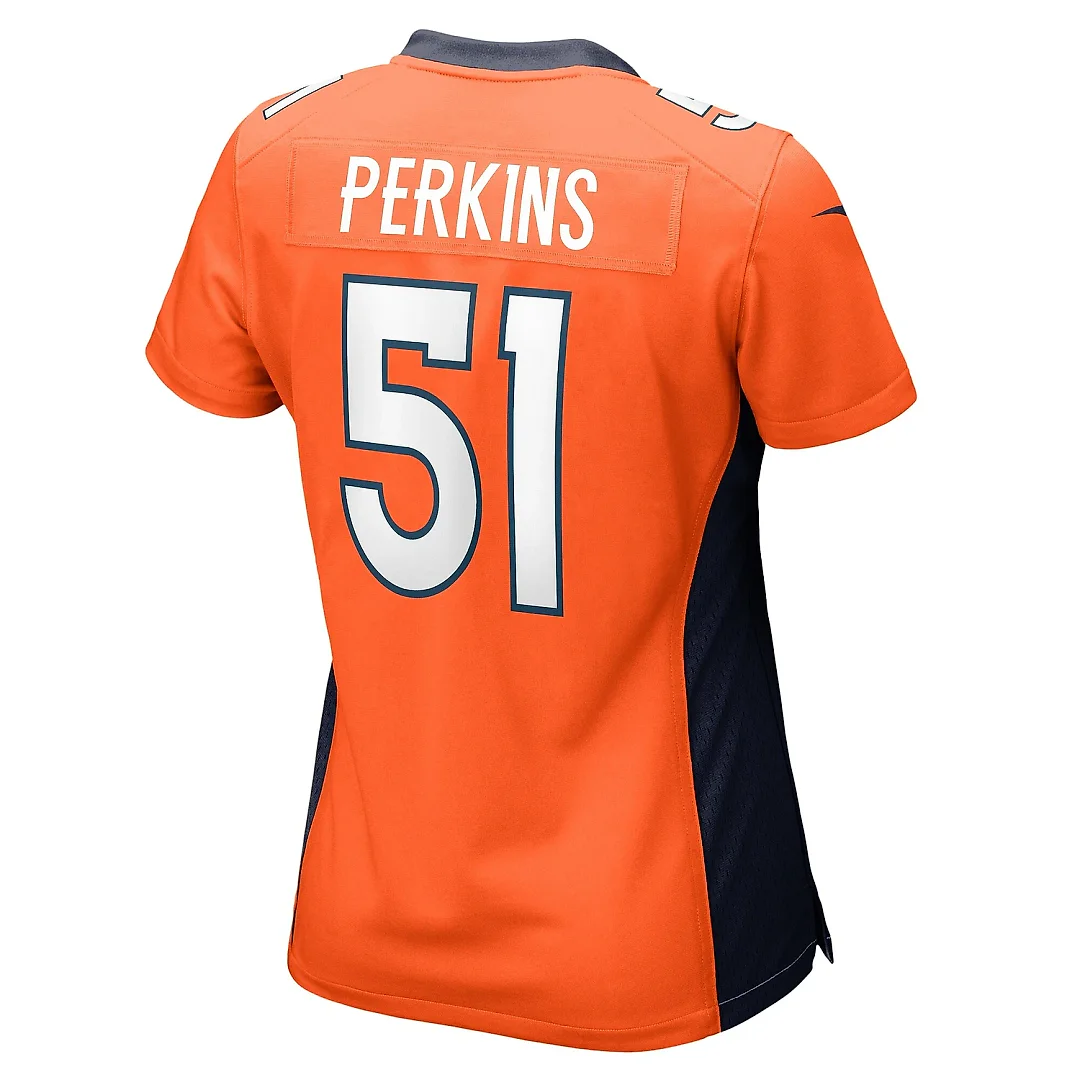 Zennovawear Women's Denver Broncos Ronnie Perkins Orange Game Jersey
