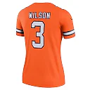 Zennovawear Women's Denver Broncos Russell Wilson Orange Alternate Legend Player Performance Top