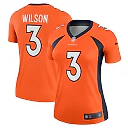 Zennovawear Women's Denver Broncos Russell Wilson Orange Team Legend Player Performance Top