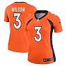 Zennovawear Women's Denver Broncos Russell Wilson Orange Team Legend Player Performance Top