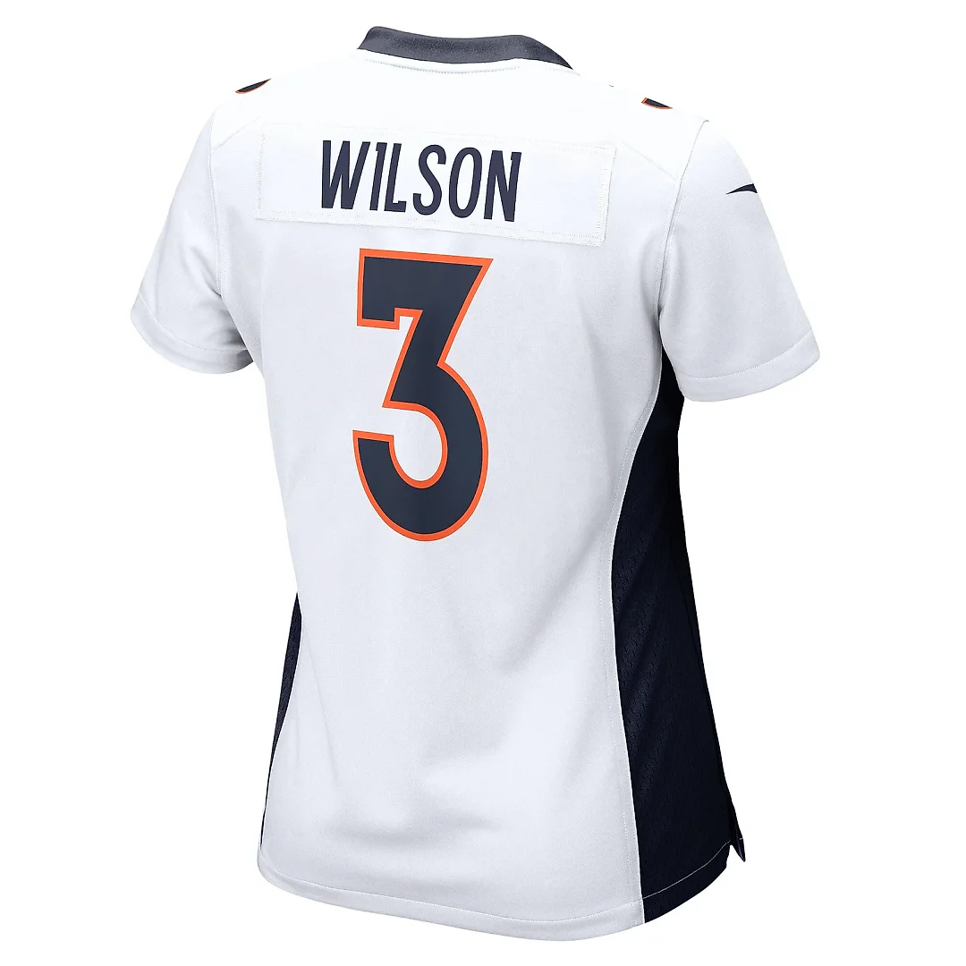 Zennovawear Women's Denver Broncos Russell Wilson White Player Jersey