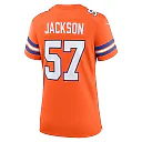 Zennovawear Women's Denver Broncos Tom Jackson Orange Mile High Collection 1977 Throwback Retired Player Game Jersey