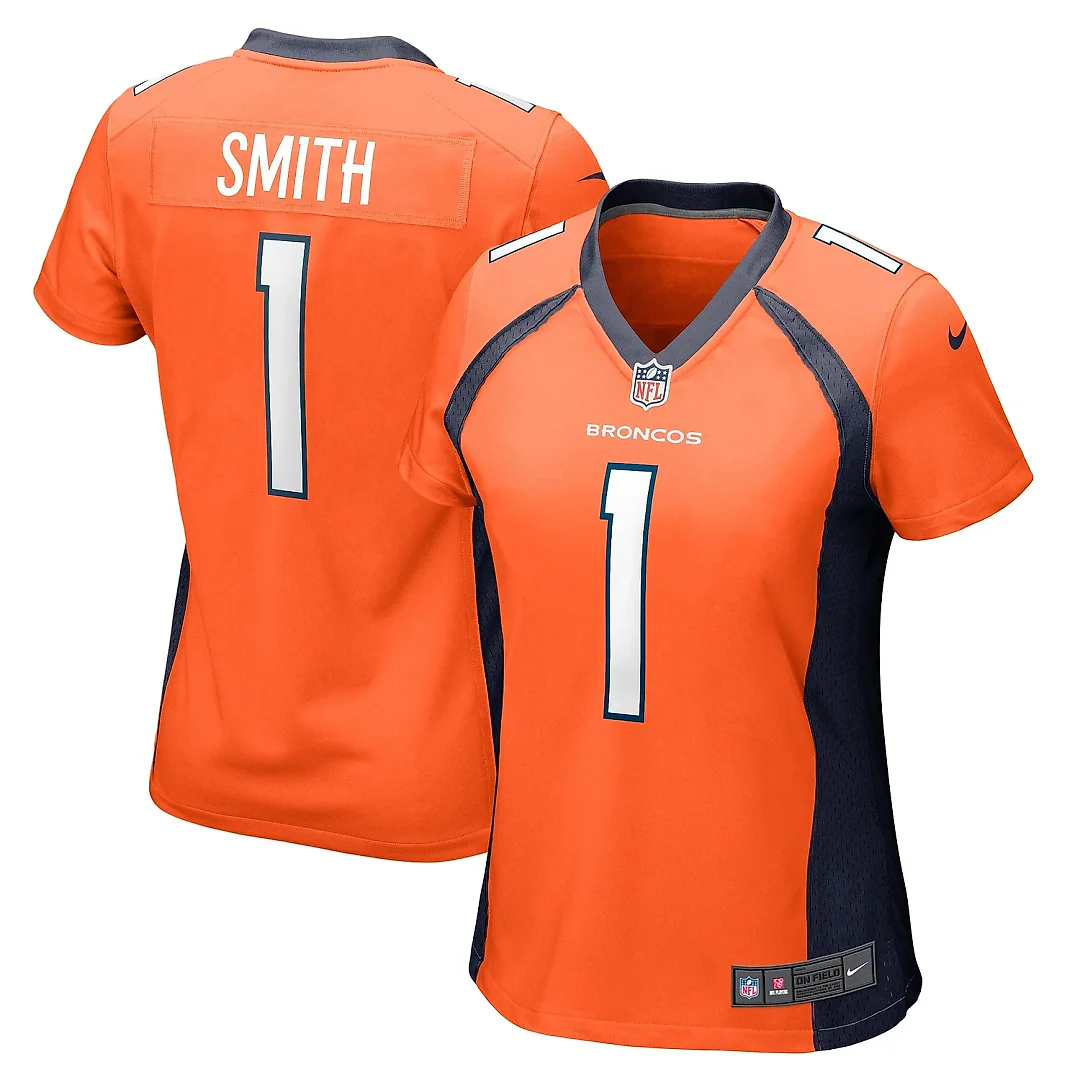 Zennovawear Women's Denver Broncos Tremon Smith Orange Game Jersey