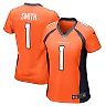 Zennovawear Women's Denver Broncos Tremon Smith Orange Game Jersey