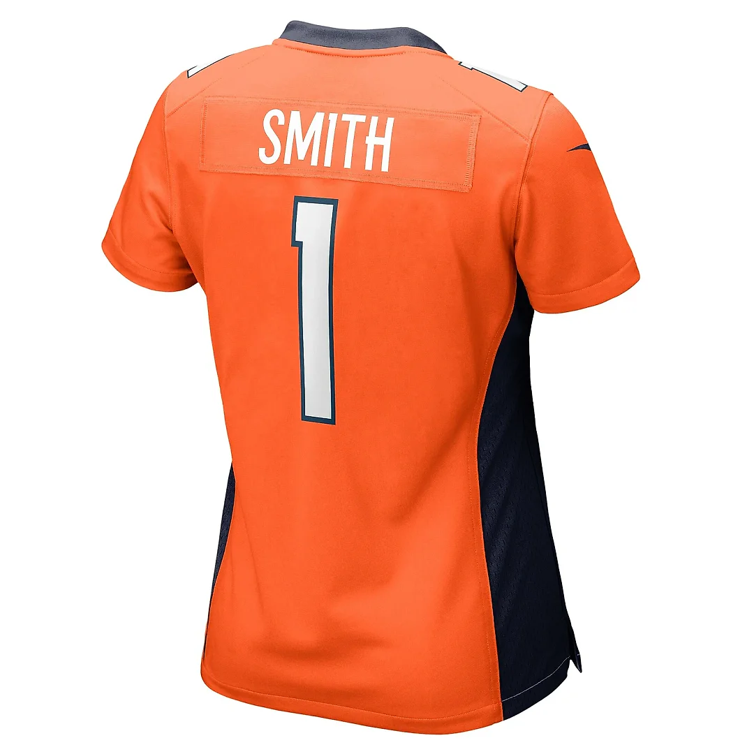 Zennovawear Women's Denver Broncos Tremon Smith Orange Game Jersey