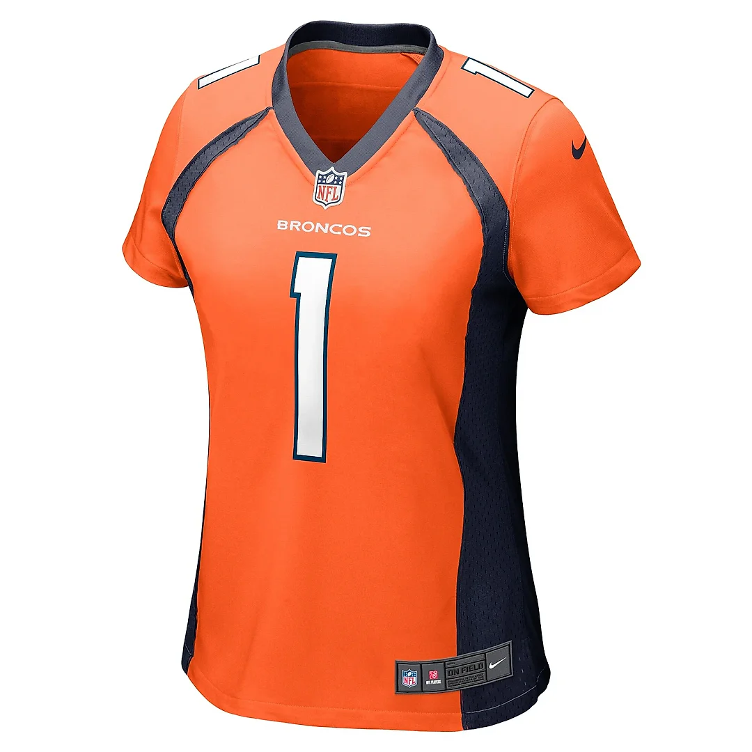 Zennovawear Women's Denver Broncos Tremon Smith Orange Game Jersey