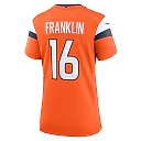 Zennovawear Women's Denver Broncos Troy Franklin Orange Team Game Jersey