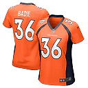 Zennovawear Women's Denver Broncos Tyler Badie Orange Team Game Jersey