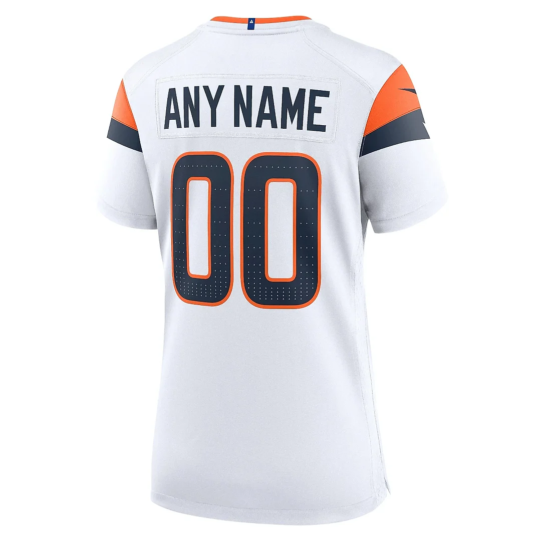 Zennovawear Women's Denver Broncos White Mile High Collection Custom Game Jersey