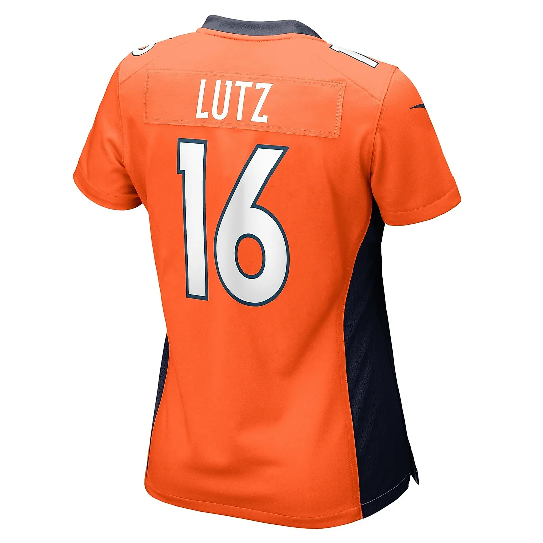 Zennovawear Women's Denver Broncos Wil Lutz Orange Game Jersey