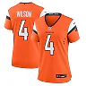 Zennovawear Women's Denver Broncos Zach Wilson Orange Team Game Jersey