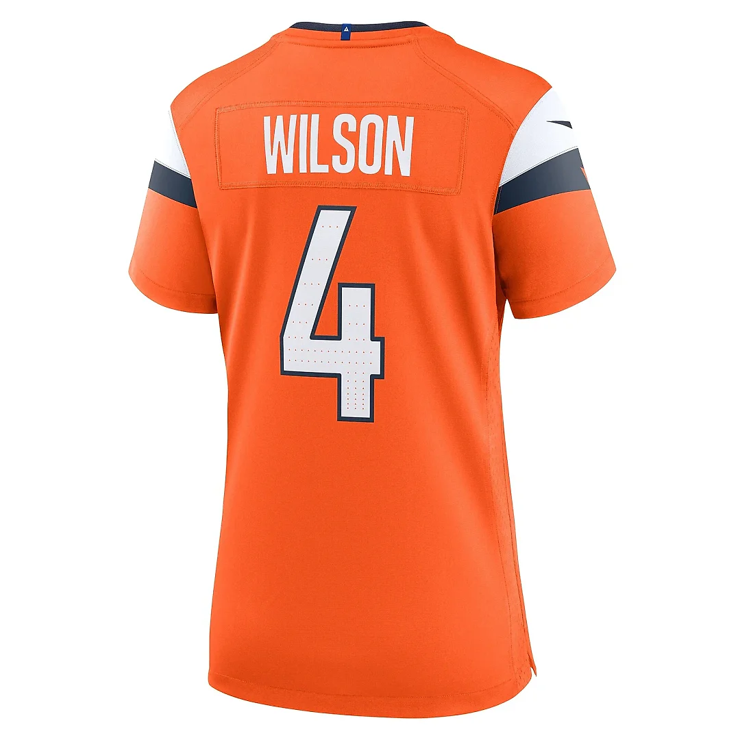 Zennovawear Women's Denver Broncos Zach Wilson Orange Team Game Jersey