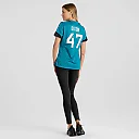 Zennovawear Women's De'Shaan Dixon Jacksonville Jaguars Teal Game Player Jersey