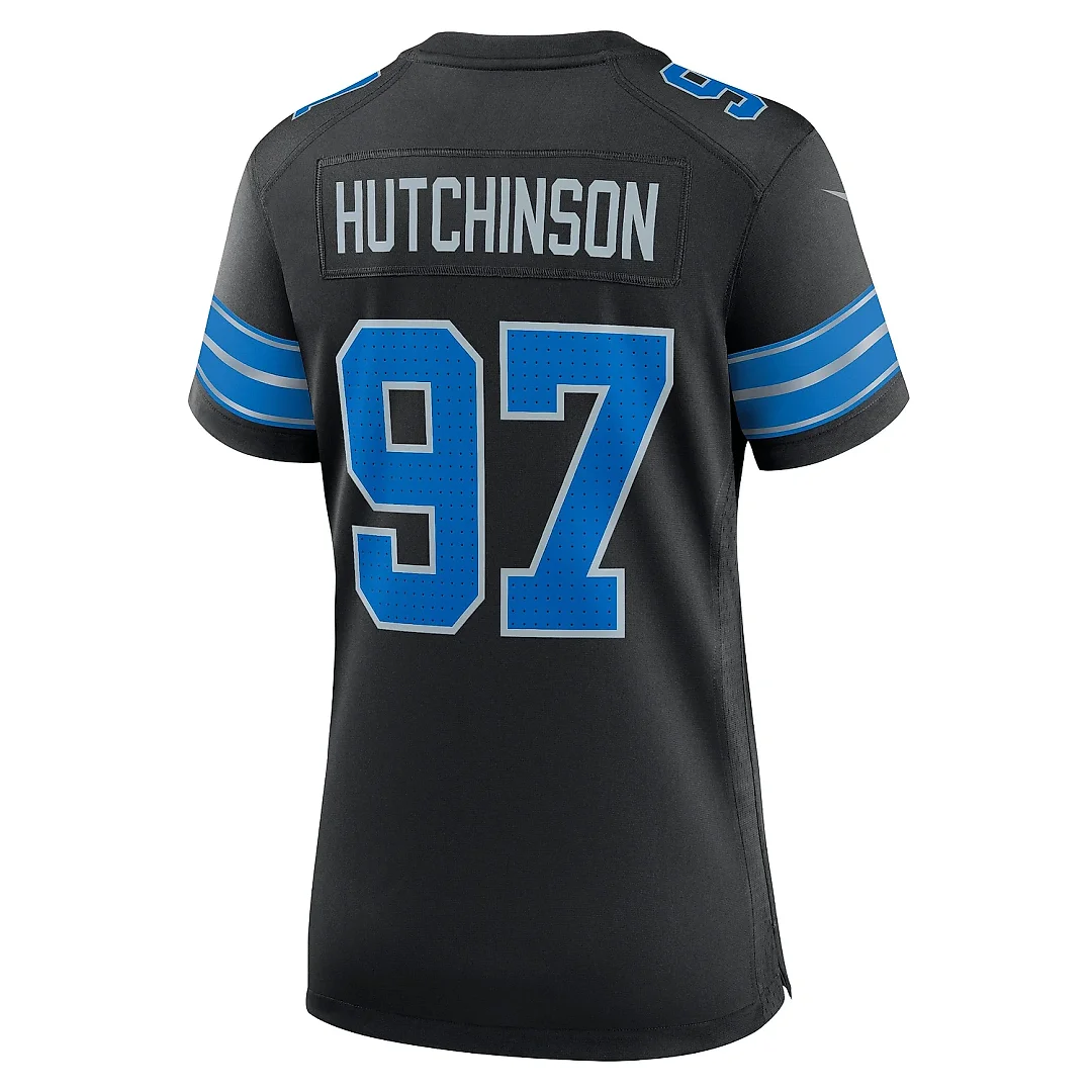 Zennovawear Women's Detroit Lions Aidan Hutchinson Black 2nd Alternate Game Jersey