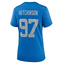Zennovawear Women's Detroit Lions Aidan Hutchinson Blue Alternate Game Jersey