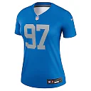 Zennovawear Women's Detroit Lions Aidan Hutchinson Blue Alternate Legend Player Performance Top