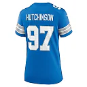 Zennovawear Women's Detroit Lions Aidan Hutchinson Blue Game Jersey