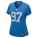Zennovawear Women's Detroit Lions Aidan Hutchinson Blue Player Jersey