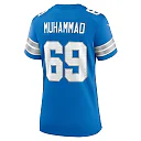 Zennovawear Women's Detroit Lions Al-Quadin Muhammad Blue Team Game Jersey