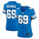 Zennovawear Women's Detroit Lions Al-Quadin Muhammad Blue Team Game Jersey