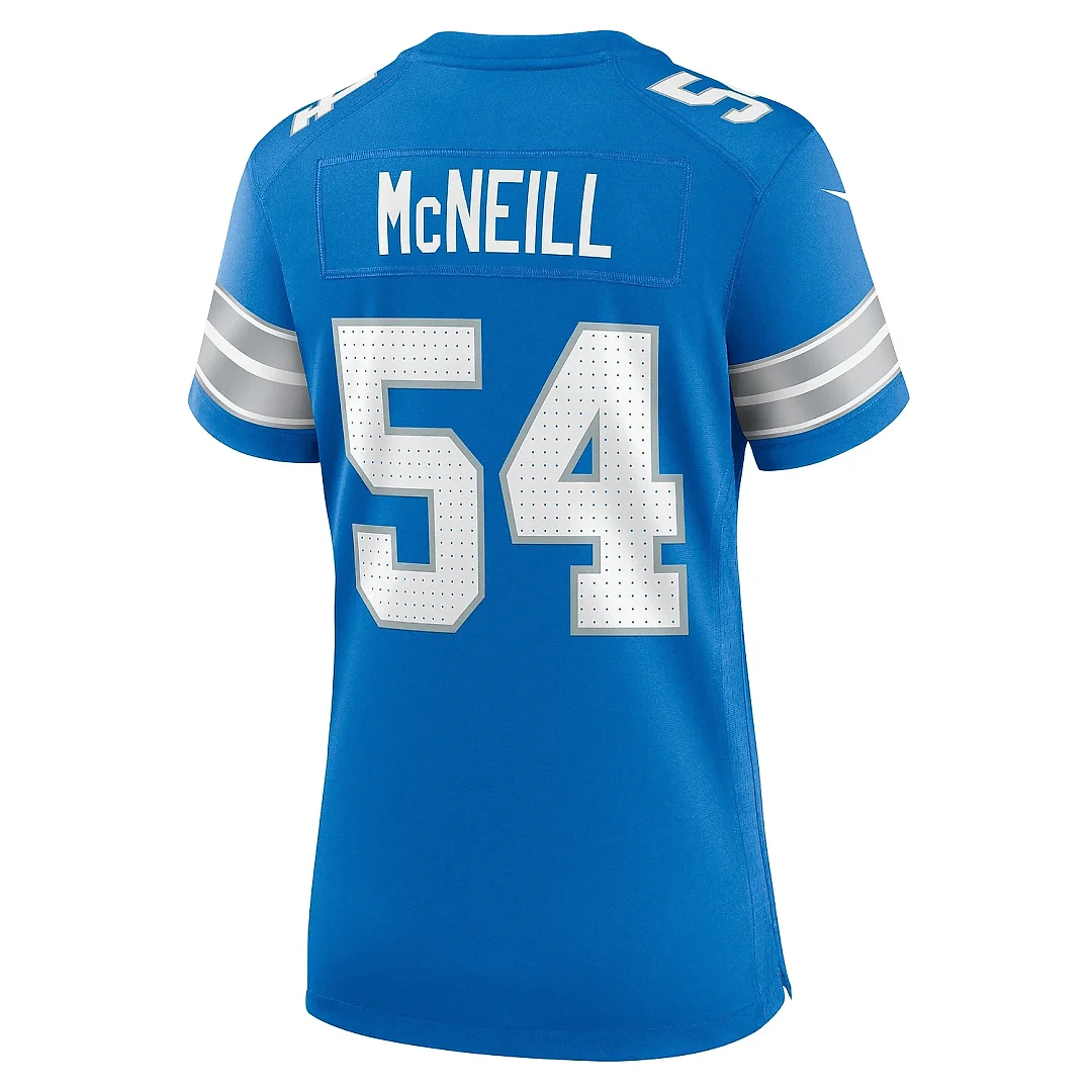 Zennovawear Women's Detroit Lions Alim McNeill Blue Team Game Jersey