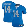 Zennovawear Women's Detroit Lions Amon-Ra St. Brown Blue Alternate Legend Player Performance Top