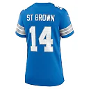Zennovawear Women's Detroit Lions Amon-Ra St. Brown Blue Team Game Jersey