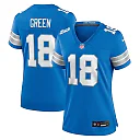 Zennovawear Women's Detroit Lions Antoine Green Blue Team Game Jersey