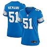 Zennovawear Women's Detroit Lions Ben Niemann Blue Team Game Jersey