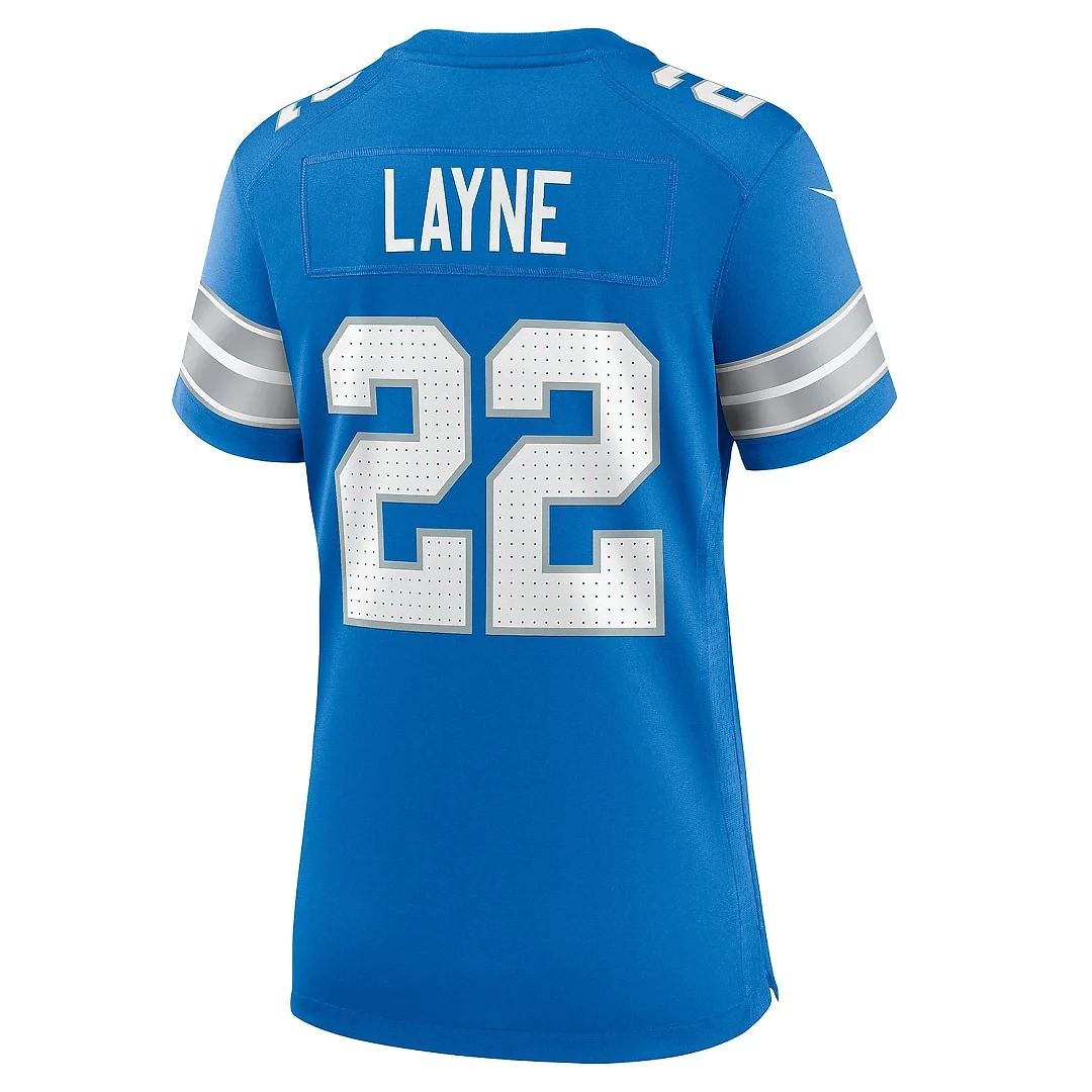 Zennovawear Women's Detroit Lions Bobby Layne Blue Retired Player Game Jersey