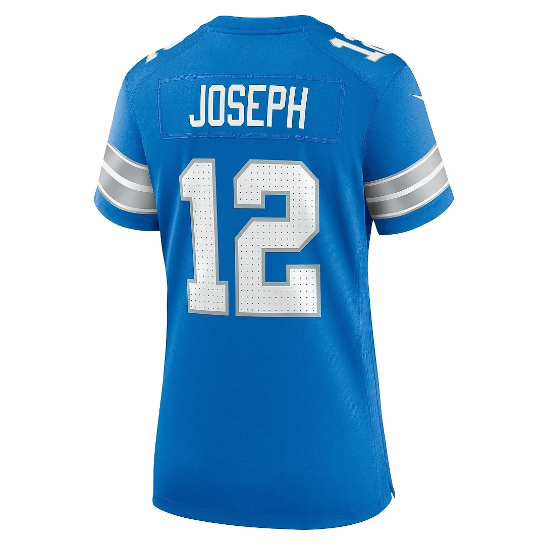 Zennovawear Women's Detroit Lions Brandon Joseph Blue Team Game Jersey