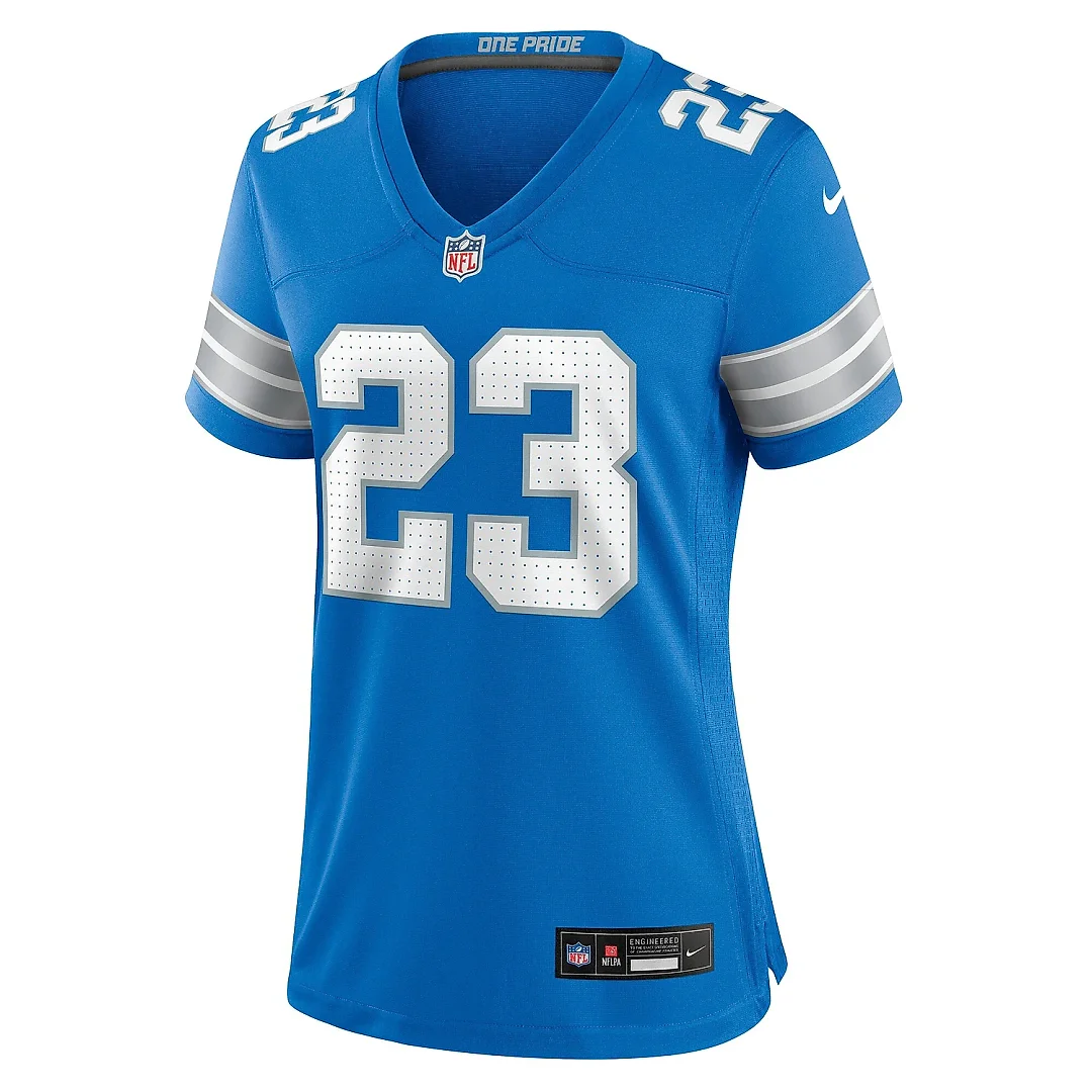 Zennovawear Women's Detroit Lions Carlton Davis Blue Team Game Jersey