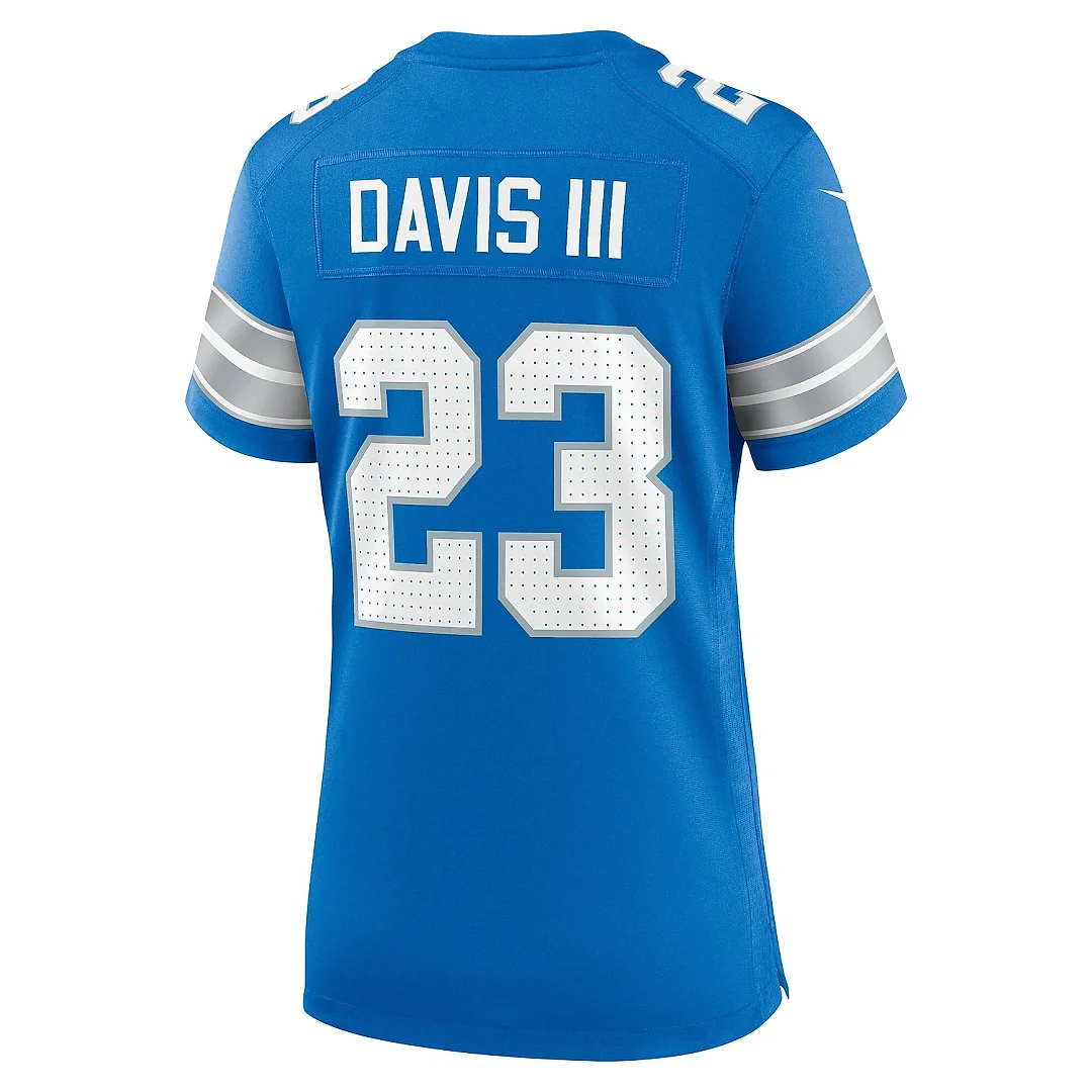 Zennovawear Women's Detroit Lions Carlton Davis III Blue Game Jersey