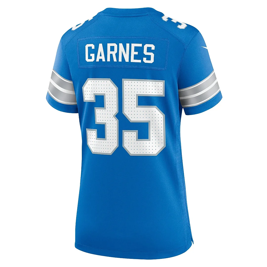 Zennovawear Women's Detroit Lions Chelen Garnes Blue Game Jersey
