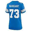 Zennovawear Women's Detroit Lions Christian Mahogany Blue Team Game Jersey