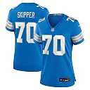 Zennovawear Women's Detroit Lions Dan Skipper Blue Team Game Jersey