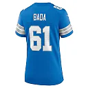 Zennovawear Women's Detroit Lions David Bada Blue Team Game Jersey