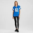 Zennovawear Women's Detroit Lions David Bada Blue Team Game Jersey