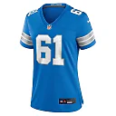Zennovawear Women's Detroit Lions David Bada Blue Team Game Jersey