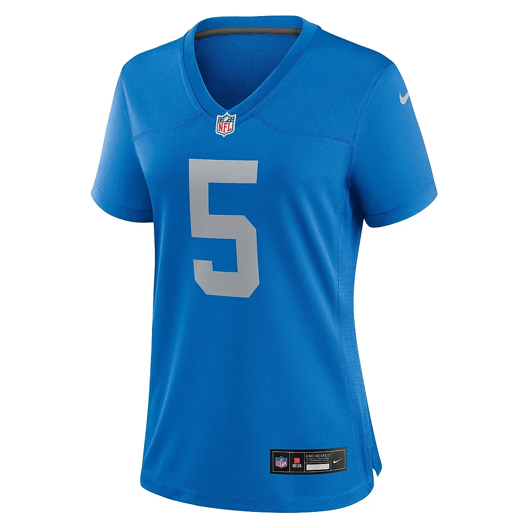 Zennovawear Women's Detroit Lions David Montgomery Blue Alternate Game Jersey