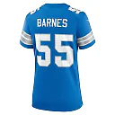 Zennovawear Women's Detroit Lions Derrick Barnes Blue Team Game Jersey